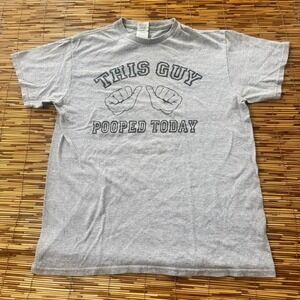 Men's Novelty T shirt Grey short sleeve funny humor‎